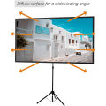 Fabric/pvc black-white matt projection screen